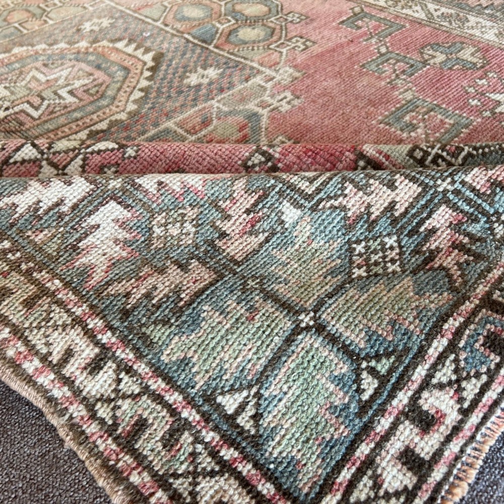 Antique Turkish Bergama Rug, One of a Kind Wool Carpet, circa 1920