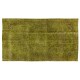 Handmade Upcycled Turkish Rug ReDyed in Light Green for Modern Interiors