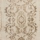 Hand-knotted Vintage Medallion Design Turkish Rug in Neutral Colors
