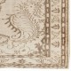 Hand-knotted Vintage Medallion Design Turkish Rug in Neutral Colors