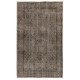Floral Design, Gray Color OVERDYED Handmade Vintage Turkish Rug Floral Design, Gray Color OVERDYED Handmade Vintage Turkish Rug