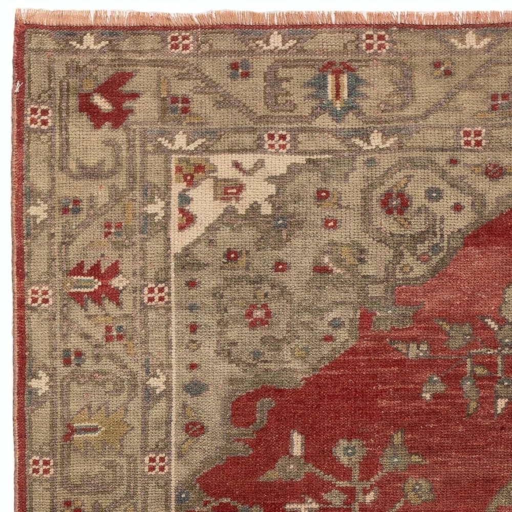 Antique Turkish Bergama Rug, circa 1920, One-of-a-kind Carpet, 100% Wool