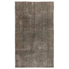 Gray Modern Handmade Turkish Rug, Vintage Wool Carpet for Bedroom, Living Room & Kitchen Decor
