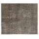 Gray Modern Handmade Turkish Rug, Vintage Wool Carpet for Bedroom, Living Room & Kitchen Decor