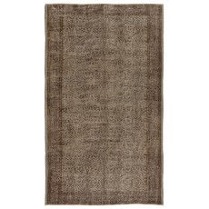 Handmade Vintage Turkish Rug in Gray & Brown. Great 4 Modern Interiors