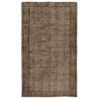 Handmade Vintage Turkish Rug in Gray & Brown. Great 4 Modern Interiors