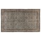 Handmade Upcycled Turkish Rug Over-Dyed in Gray for Modern Interiors
