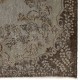 Gray Color Overdyed Handmade Vintage Turkish Rug, distressed look