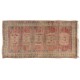 Hand-Knotted Vintage Central Anatolian Village Runner Rug, 100% Wool