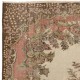 Authentic Vintage Hand-Knotted Turkish Area Rug with Baroque Design