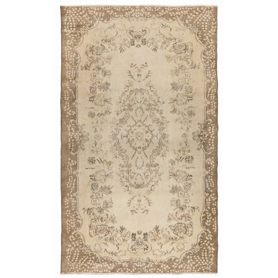 Vintage "Antique Washed" Hand-Knotted Anatolian Rug