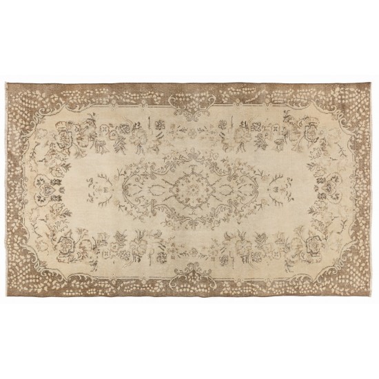 Vintage "Antique Washed" Hand-Knotted Anatolian Rug