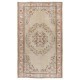 Vintage Oushak Rug in Soft Colors, Ideal for Home & Office Decor