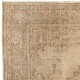 Vintage Medallion Design Hand-Knotted Anatolian Oushak Rug in Soft Colors