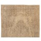 Vintage Medallion Design Hand-Knotted Anatolian Oushak Rug in Soft Colors Vintage Medallion Design Hand-Knotted Anatolian Oushak Rug in Soft Colors