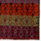 Vintage Handwoven Turkish Runner Kilim (Flat-weave) with Geometric Design. %100 Wool