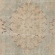 French-Aubusson Inspired Vintage Distressed Handmade Turkish Wool Rug