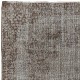 Distressed Handmade Turkish Rug, Shabby Chic Style Gray Rug