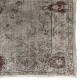 Vintage Floral Design Anatolian Rug Overdyed in Gray Color