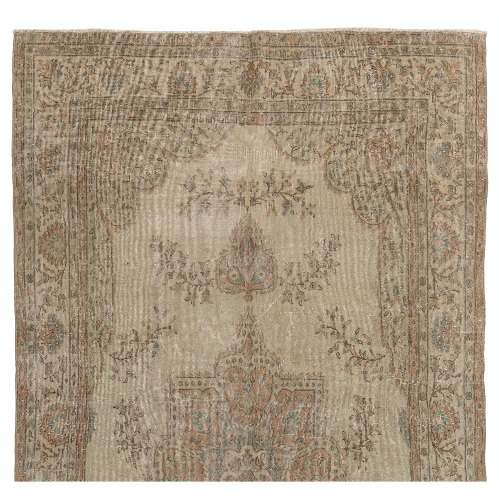 Handmade Turkish Area Rug, Vintage Large Carpet Handmade Turkish Area Rug, Vintage Large Carpet