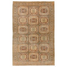 Vintage Turkish Rug, Muted Colors, Geometric Design & Tribal Patterns