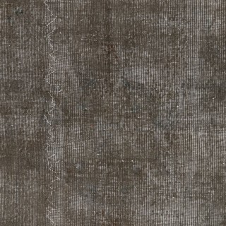 Gray Color Overdyed Handmade Vintage Turkish Rug