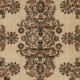 Vintage Handmade Turkish Area Rug with Floral Garden Design
