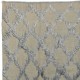 Gray Color Diamond Pattern Mohair Tulu Rug, Wool Floor Covering