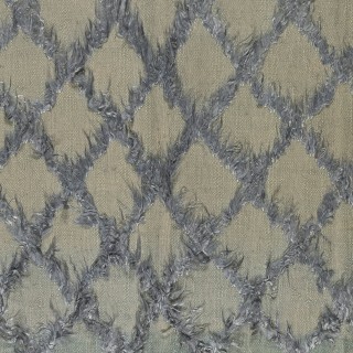 Gray Color Diamond Pattern Mohair Tulu Rug, Wool Floor Covering