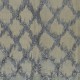 Gray Color Diamond Pattern Mohair Tulu Rug, Wool Floor Covering