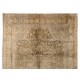 Semi Antique Turkish Sivas Rug in Soft Colors, Velvety Wool Pile Semi Antique Turkish Sivas Rug in Soft Colors, Velvety Wool Pile