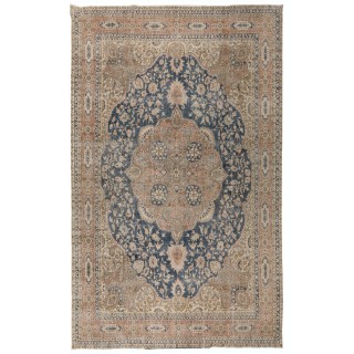 Fine Vintage Traditional Turkish Wool Rug in Soft Colors