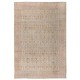 Vintage Hand Knotted Oushak Rug in Soft, Muted Colors