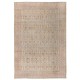 Vintage Hand Knotted Oushak Rug in Soft, Muted Colors