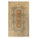 Vintage Melas Rug, Soft Earthy Colors, 100% Wool Hand Knotted Carpet