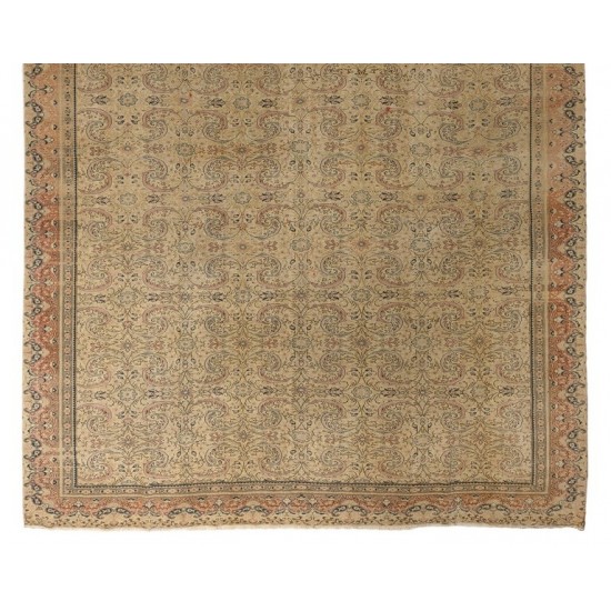 Very Fine Vintage Turkish Sivas Rug, Wool Carpet, Floor Covering