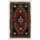 Handmade Central Anatolian Village Accent Rug, Vintage Door Mat or Bath Mat. 