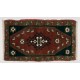 Handmade Central Anatolian Village Accent Rug, Vintage Door Mat or Bath Mat. 