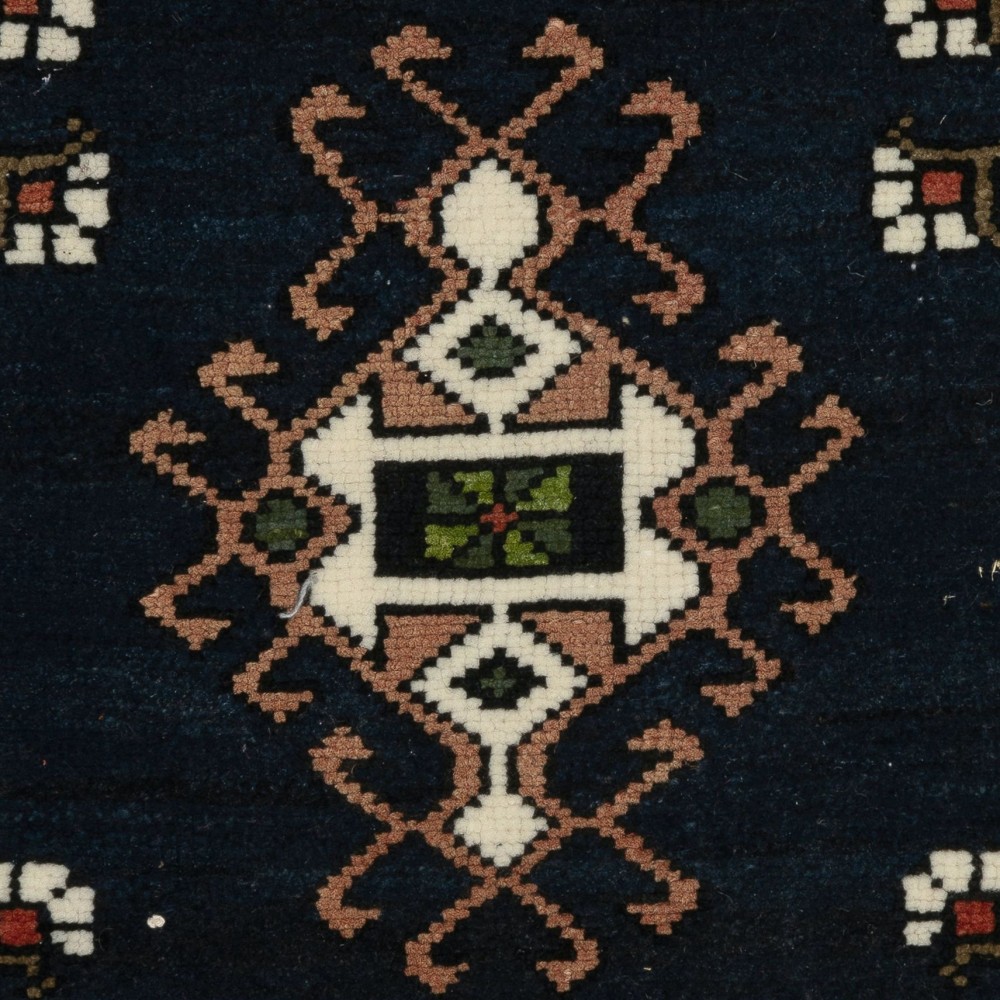 Vintage Handmade Accent Rug, Turkish Door Mat, Traditional Cushion Cover or Seat Cover