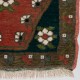 Handmade Central Anatolian Village Accent Rug. Turkish Seat Cover or Cushion Cover