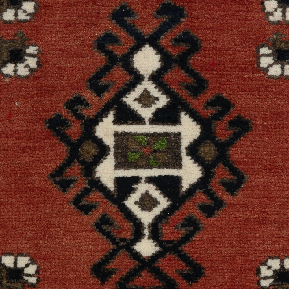 Handmade Central Anatolian Village Accent Rug. Turkish Seat Cover or Cushion Cover