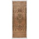 Small Hand-Knotted Wool Door Mat. Vintage Anatolian Accent Rug