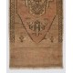 Hand-Knotted Wool Door Mat. Vintage Accent Rug. Turkish Seat Cover Hand-Knotted Wool Door Mat. Vintage Accent Rug. Turkish Seat Cover