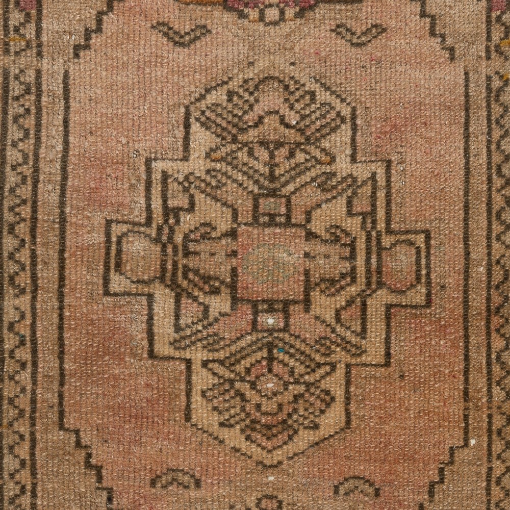 Hand-Knotted Wool Door Mat. Vintage Accent Rug. Turkish Seat Cover Hand-Knotted Wool Door Mat. Vintage Accent Rug. Turkish Seat Cover