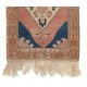 1950's Hand Made Accent Rug from Turkey, Vintage All Wool Carpet