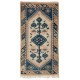 Fine Hand-knotted Vintage Turkish Accent Rug, 100% Wool