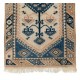 Fine Hand-knotted Vintage Turkish Accent Rug, 100% Wool