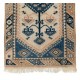 Fine Hand-knotted Vintage Turkish Accent Rug, 100% Wool
