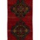 Handmade Vintage Turkish Tribal Runner Rug for Hallway decor