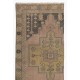 Vintage Runner Rug for Kitchen. Hallway Rug. Hanknotted Corridor Rug. Turkish Stair Rug